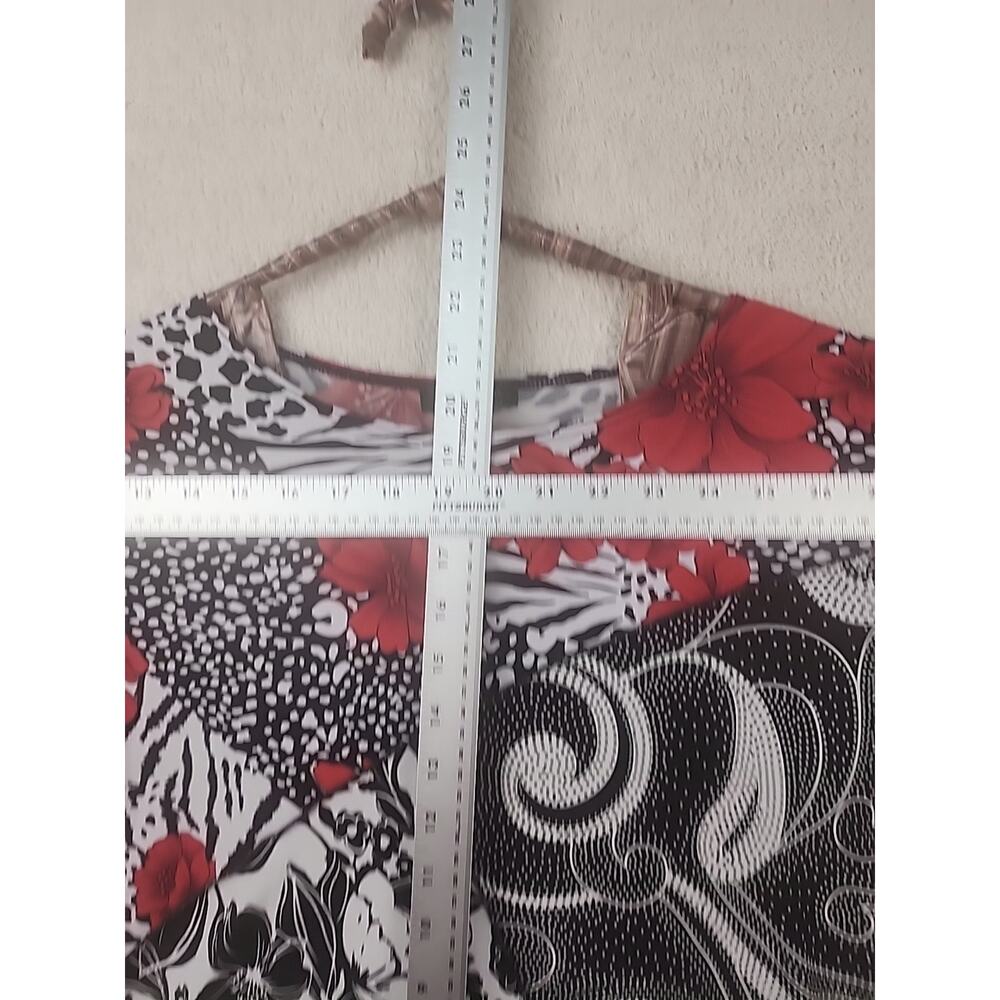 Jessica Max Top Floral USA Size L Short Sleeve - Picture 8 of 9